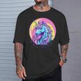 鮮やかなユニコーン マジック ファンタジー ムーンライト Tシャツ 彼への贈り物