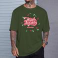 Happy Holiday And Merry Christmas Quote Festive Greetings Tシャツ 彼への贈り物