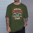 Norton Blood Run Through Myeins Family Christmas Tシャツ 彼への贈り物