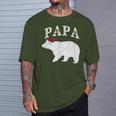Papa Bear Xmas Buffalo Plaid Lights Matching Family Pajama Tシャツ 彼への贈り物