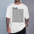 314 円周率の日 数学 非合理数 円周率 Tシャツ 彼への贈り物