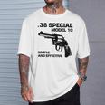 38 スペシャルモデル 10 リボルバー ファン Tシャツ 彼への贈り物