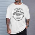 60Th Birthday 60歳 1965年生まれ ヴィンテージ 60年 Tシャツ 彼への贈り物
