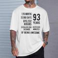 93歳の誕生日 男性 女性 面白い 93歳 Tシャツ 彼への贈り物