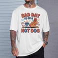 Bad Day To Be A Hotdog Fourth Of July Hot Dog 4Th Of July T-Shirt Gifts for Him