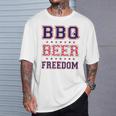 Bbq Beer Freedom Tシャツ 彼への贈り物