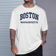 Boston Massachusetts Throwback Classic Tシャツ 彼への贈り物