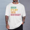 Bruh Es Mi Décimo Cumpleaños Retro Cumpleaños De 10 Años Camiseta unisex Regalos para él