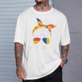 Building Block Messy Bun Mom Life Master Builder T-Shirt Gifts for Him