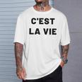 C'est Laie フランス語格言グラフィックデザイン Tシャツ 彼への贈り物