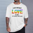 Celebrating Love Lgbtq ゲイプライドグッズ レズビアンレインボー Tシャツ 彼への贈り物