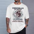 Chinchillas Are Awesome 面白いチンチラママパパ Tシャツ 彼への贈り物