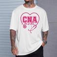 Cna認定看護助手患者ヘルスケア ピンク Tシャツ 彼への贈り物