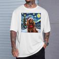 Cockerpanieltarry Night Christmasan Gogh Doganta Hat 長袖tシャツ Tシャツ 彼への贈り物