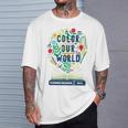 Color Our World Summer Reading 2025 Boho Wildflower Book T-Shirt Gifts for Him