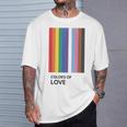 Colors Of Love Lgbt Flag Pride Month トランスジェンダー レインボーtシャツ Tシャツ 彼への贈り物