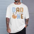 Dad Of Theweet One クッキーとミルク 1歳の誕生日パーティー Tシャツ 彼への贈り物