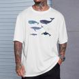 De Ballena Para Los Amantes De Las Ballenas Azul Beluga Orca Y Más Camiseta unisex Regalos para él