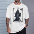 Death Tarot Card 13 Craft Gothic Reaper Aesthetic Tシャツ 彼への贈り物