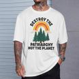 Destroy The Patriarchy Not The Planet フェミニスト フェミニズム Tシャツ 彼への贈り物