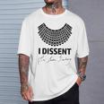 I Dissent Rbg Ruth Bader Ginsburg Derechos De La Igualdad Camiseta unisex Regalos para él