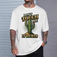 Don't Touch Me It Hurts – サボテンの反社会的ユーモア Tシャツ 彼への贈り物