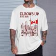Elbows Up Canada Est 1867 カナダ国旗 カナダ地図 カナダ Tシャツ 彼への贈り物