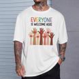 Everyone Is Welcome Here アイダホ 教師 男性 女性 キッズ Tシャツ 彼への贈り物