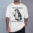 Fight Or Flight Meme Penguin With Knife T-Shirt Gifts for Him