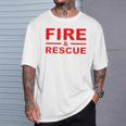 Fire Rescue 消防士 消防士 キッズ 若者 大人 男の子 女の子 Tシャツ 彼への贈り物