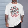 First Mother’S Day Est 2025 Cute New Mom Flowers T-Shirt Gifts for Him