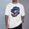 Galaxy Backprint Tシャツ 彼への贈り物