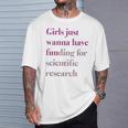 Girls Just Wanna Have Funding X Forcience Research Tシャツ 彼への贈り物