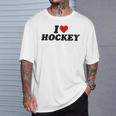 I Heart Hockey Tシャツ 彼への贈り物