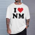 I Heart Nm Initials I Love NM First And Last Name N M Tシャツ 彼への贈り物