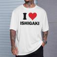 I Heart 石垣 Japan Love 日本土産 Tシャツ 彼への贈り物