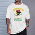 Junenth Breaking Every Chainince 1865 Fist Pride 長袖tシャツ Tシャツ 彼への贈り物