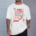 Junio 2013 Cumpleaños Esta Reina Nació En Junio 2013 Camiseta unisex Regalos para él