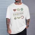 Justice Leagueymbols Blue T-Shirt Geschenke für Ihn