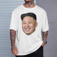 Kim Jong Un Big Face ロケットマン 北朝鮮パロディ Tシャツ 彼への贈り物