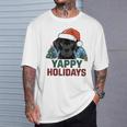 Lab クリスマス ラブラドールレトリバー Yappy Holidays Dog Tシャツ 彼への贈り物