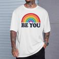 Lgbtq Be You Pocket Gay Pride Lgbt Ally Rainbow Flagintage Tシャツ 彼への贈り物