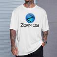 Linux Zorin Os タグラインとロゴ入り オープンソースos Tシャツ 彼への贈り物