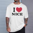 I Love Nice アイ・ラブ・ニース Tシャツ 彼への贈り物