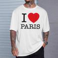 I Love Paris Graphic Novelty & Cool s Tシャツ 彼への贈り物