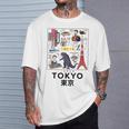 I Love Tokyo Wonderful Tokyo Japan Culture Doodles Graphic Tシャツ 彼への贈り物
