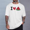 I Loveandíaerano Frutaandía Camiseta unisex Regalos para él