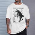 Magic Coffee Cat 面白い猫 Tシャツ 彼への贈り物