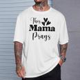This Mama Prays Christian Mommy Faith Mother's Day T-Shirt Gifts for Him