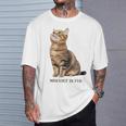 Mischief In Fur 猫写真 キジトラ 猫好き ネタ 猫しもべ 猫飼い 猫依存症 猫オーナー Tシャツ 彼への贈り物